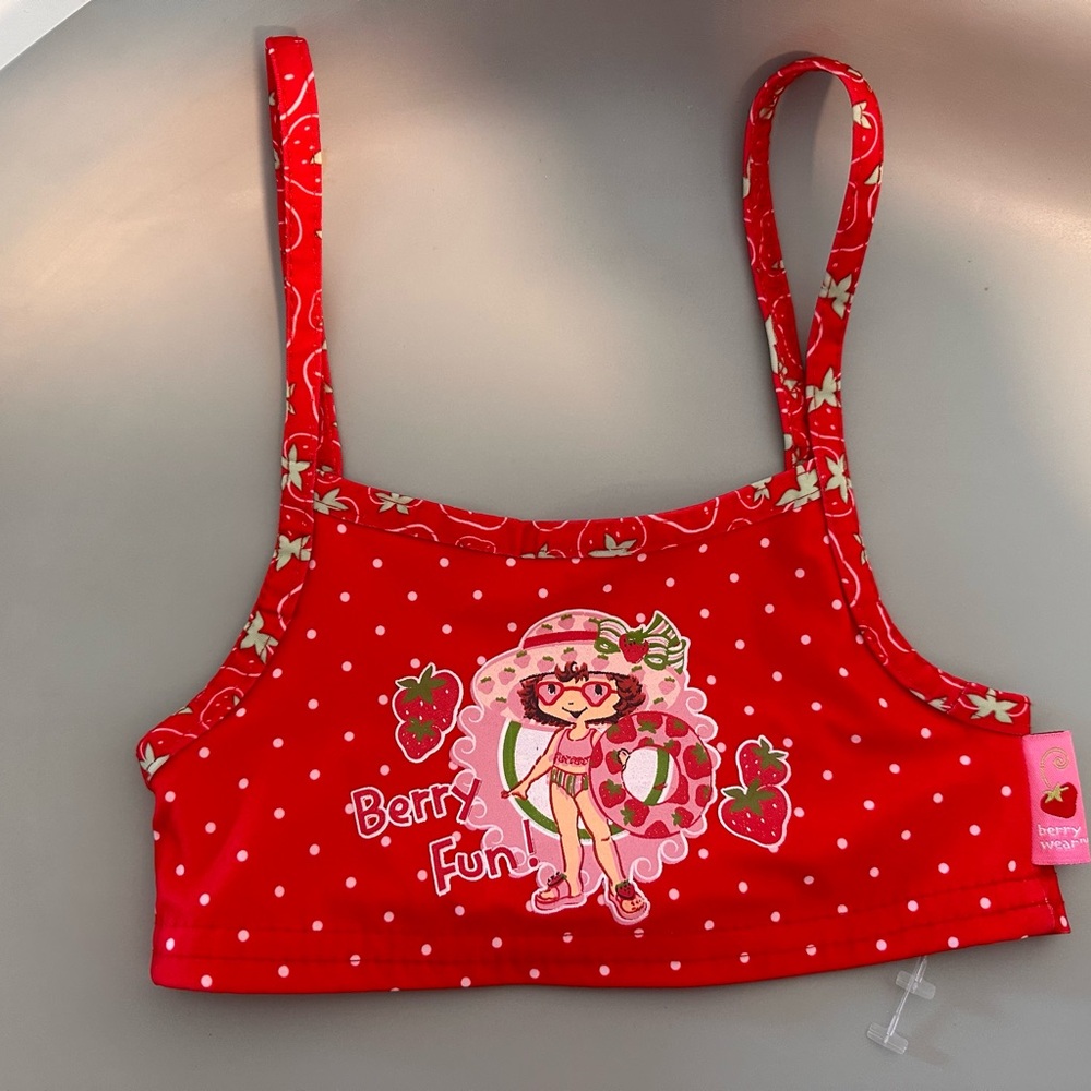 Strawberry Shortcake Swim Top 🍓